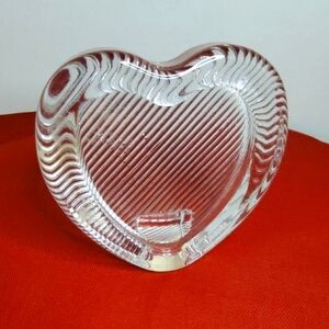 Mikasa Crystal Heart picture frame
